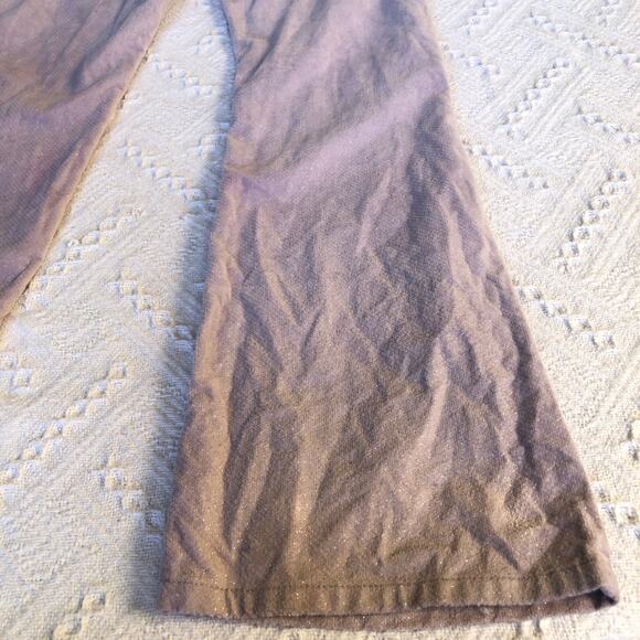 GAP Kids Twill Flare Leg Pants Lavender Sparkles 12 Slim 100% Cotton Y2K Style - Picture 3 of 12